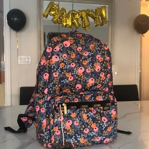 Rifle Paper Co. LeSportsac knapsack gently used still with tag